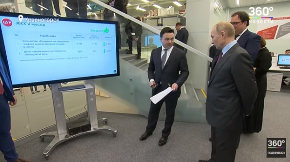 Путину показали работу подмосковного ЦУР